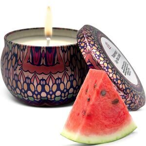 WATERMELON Soy Wax Candle in Tin Jar (6 oz)